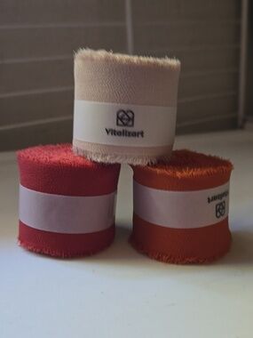 Chiffon Ribbon by Vitalizart - Natural Kraft Box